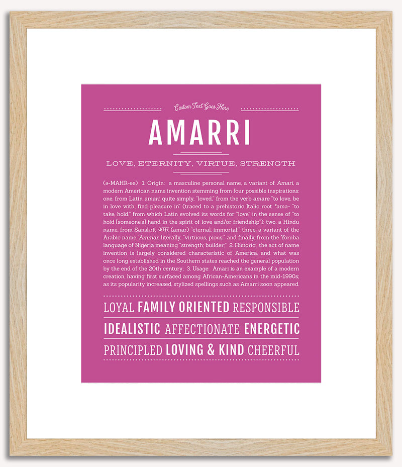 Amarri | Name Art Print