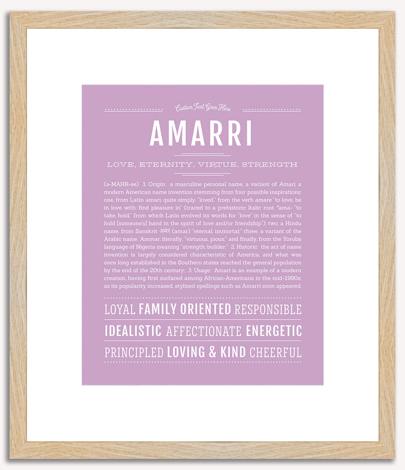 Amarri | Name Art Print