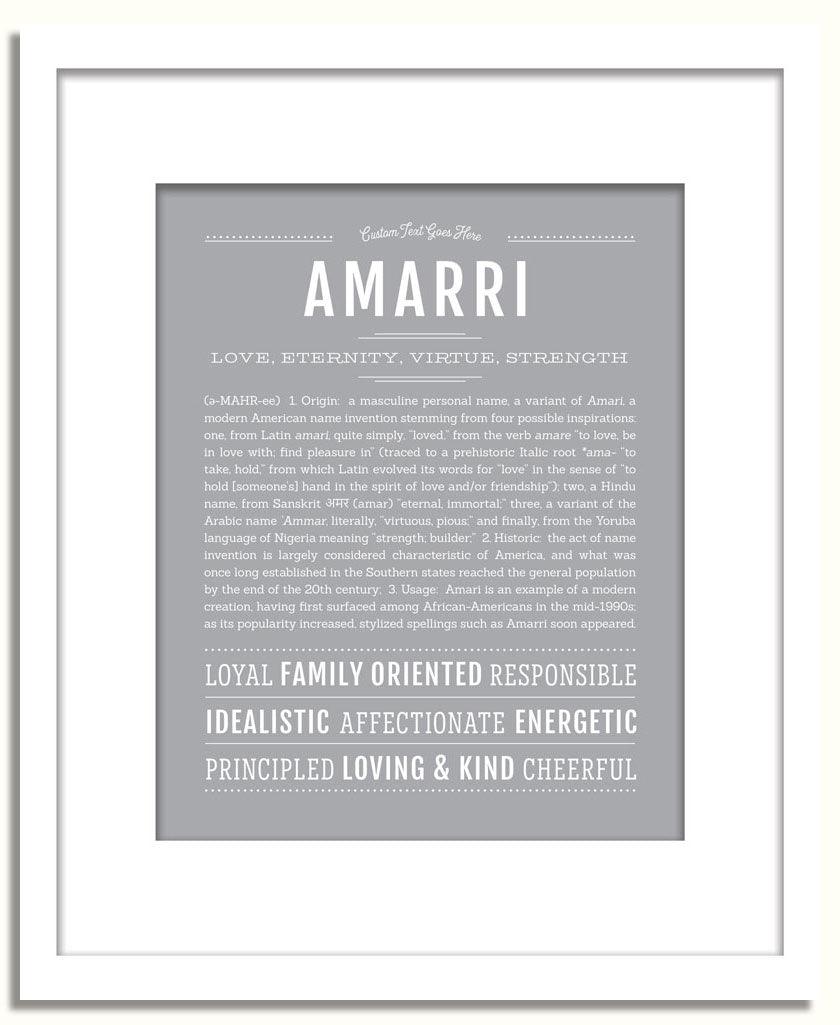 Frame Options | Light Gray | White Frame, Matted