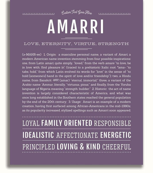 Frame Options | Deep Purple | No Frame