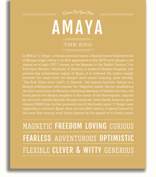 Frame Options | Matte Gold | No Frame