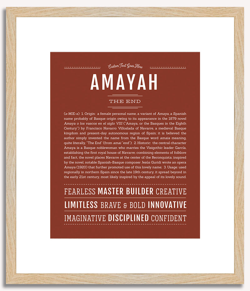 Amayah | Name Art Print