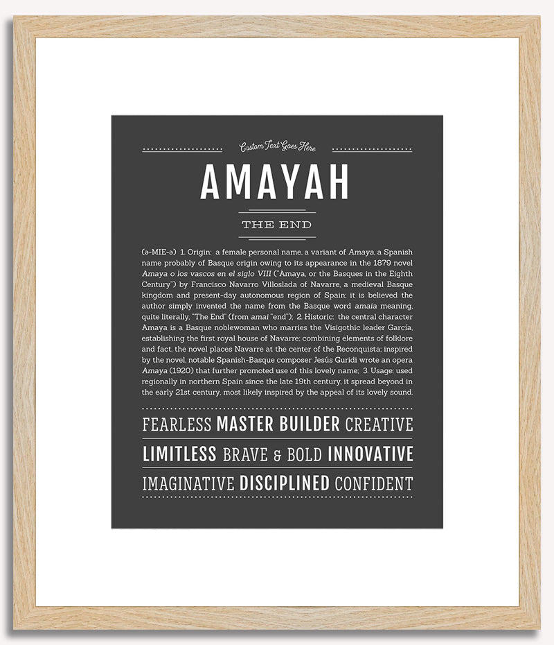 Amayah | Name Art Print