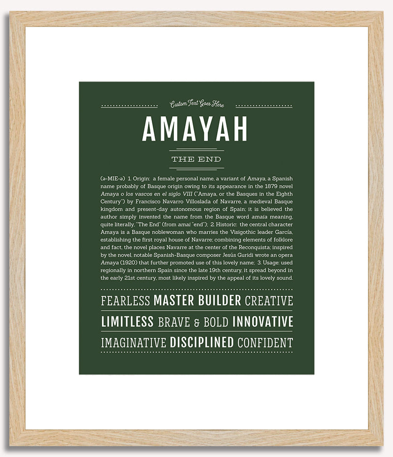 Amayah | Name Art Print