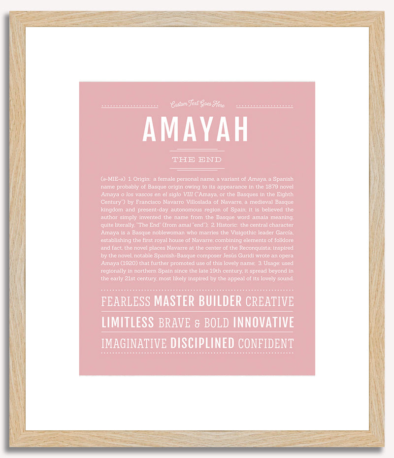 Amayah | Name Art Print