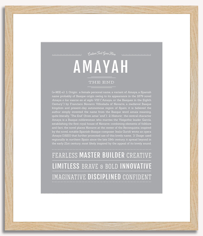 Amayah | Name Art Print