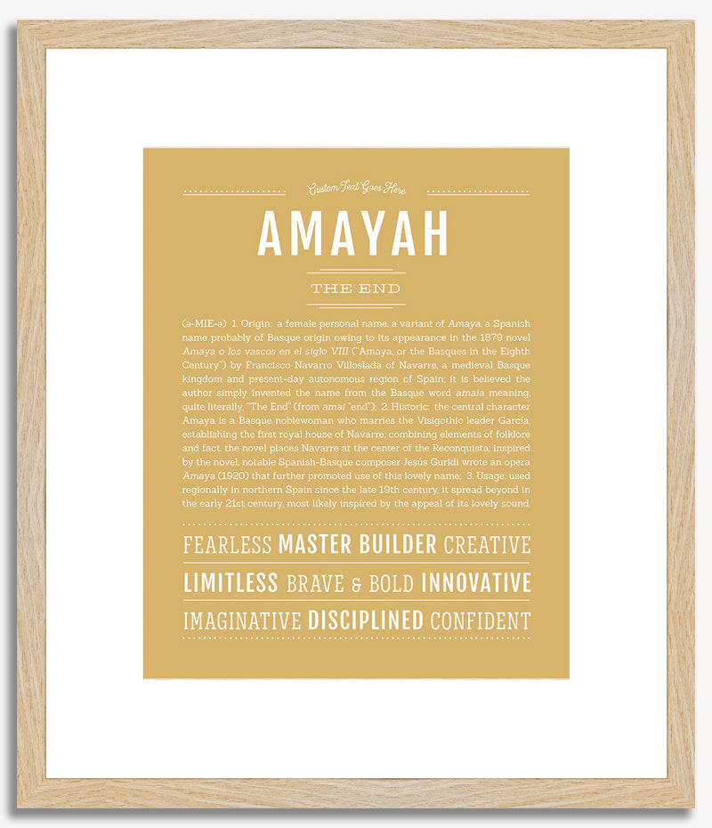 Amayah | Name Art Print