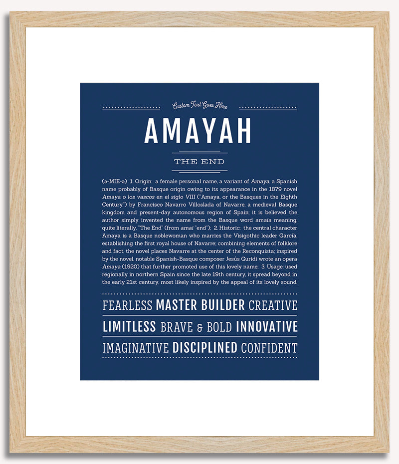 Amayah | Name Art Print