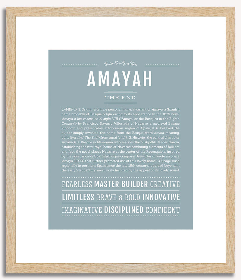 Amayah | Name Art Print