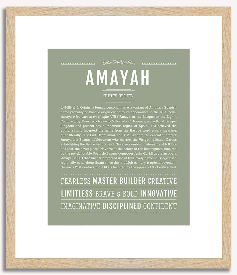 Amayah | Name Art Print