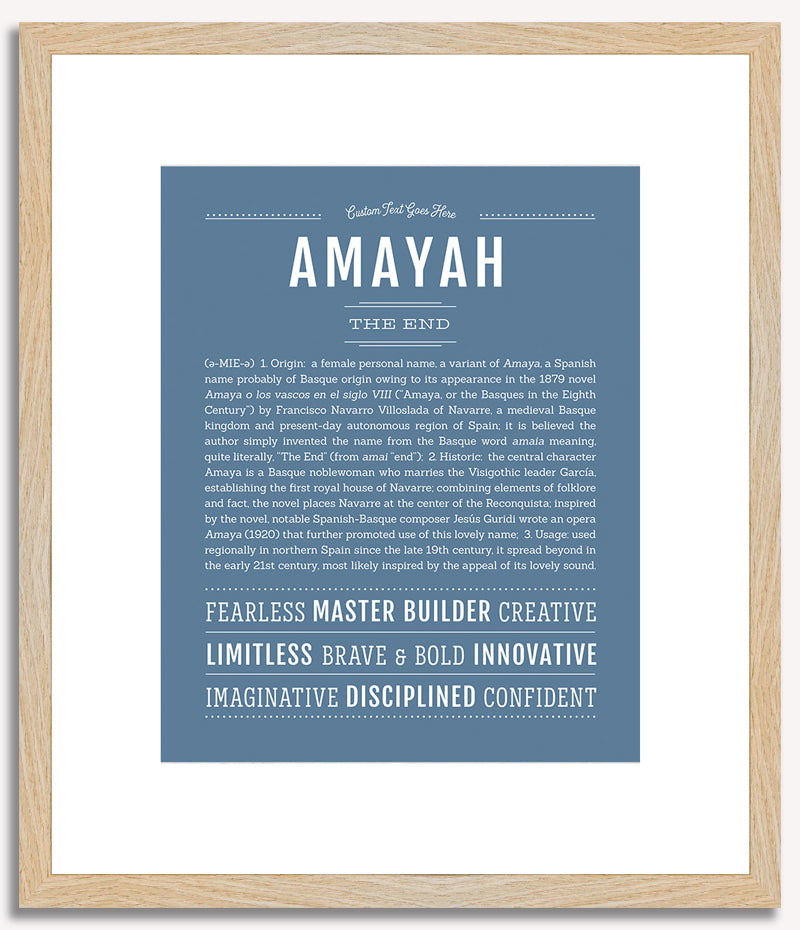 Amayah | Name Art Print