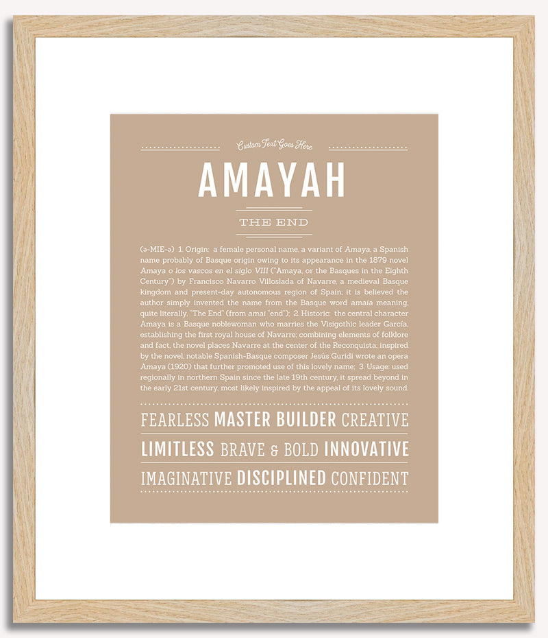 Amayah | Name Art Print