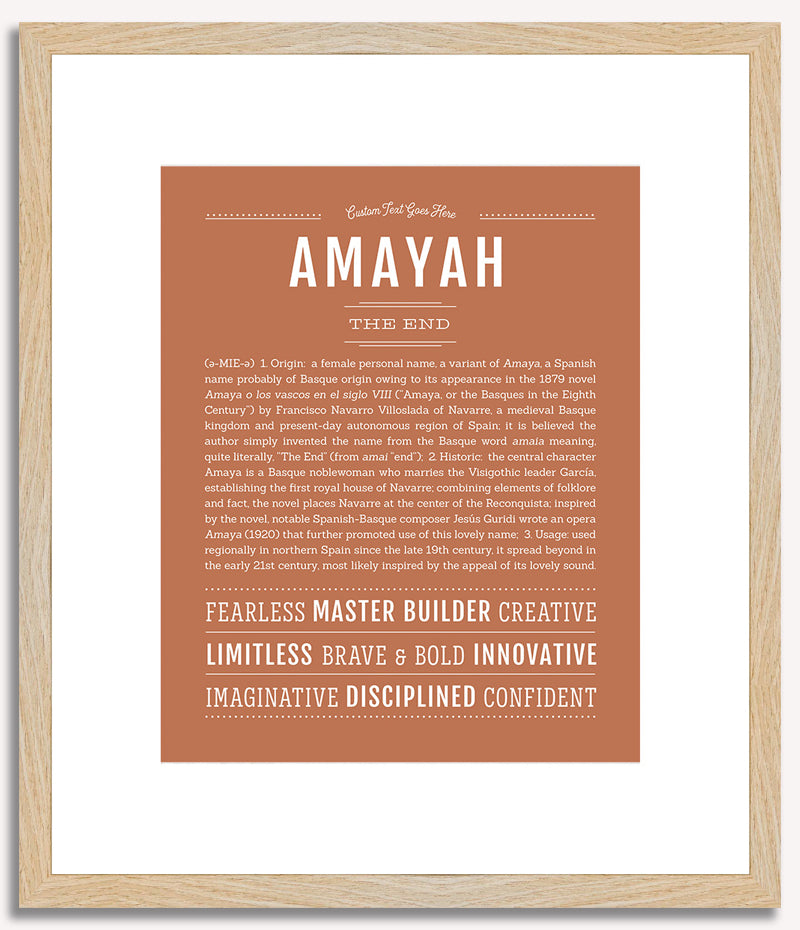 Amayah | Name Art Print