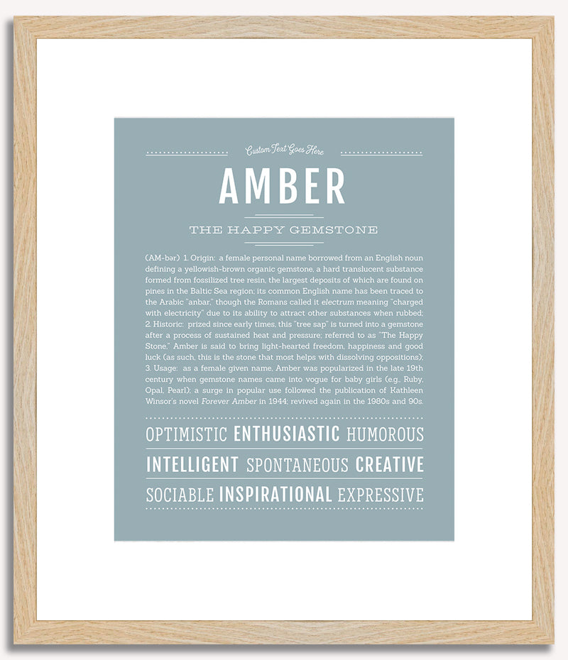 Amber | Name Art Print