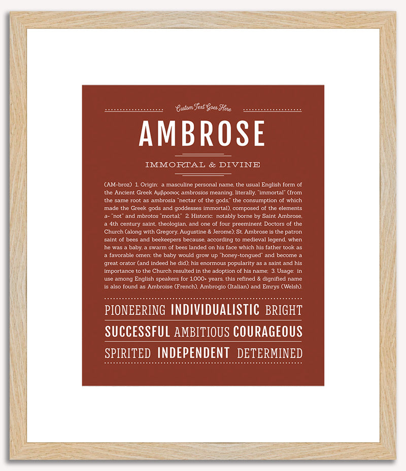 Ambrose | Name Art Print