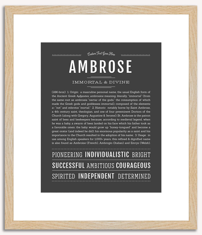 Ambrose | Name Art Print