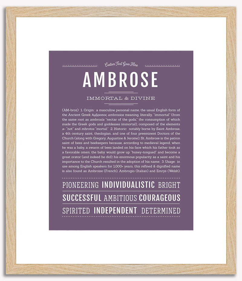 Ambrose | Name Art Print