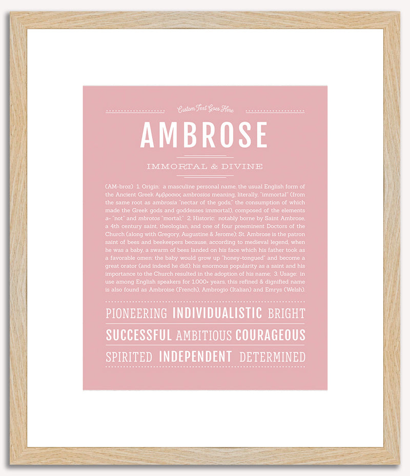 Ambrose | Name Art Print