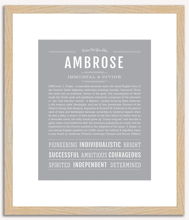 Ambrose | Name Art Print