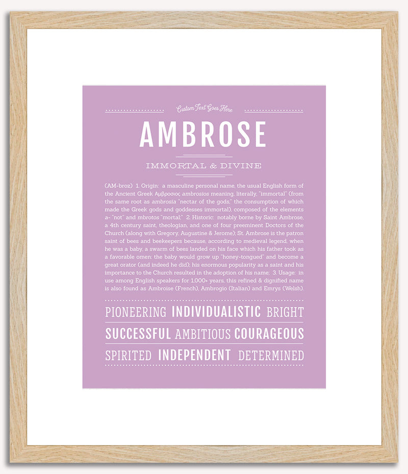 Ambrose | Name Art Print