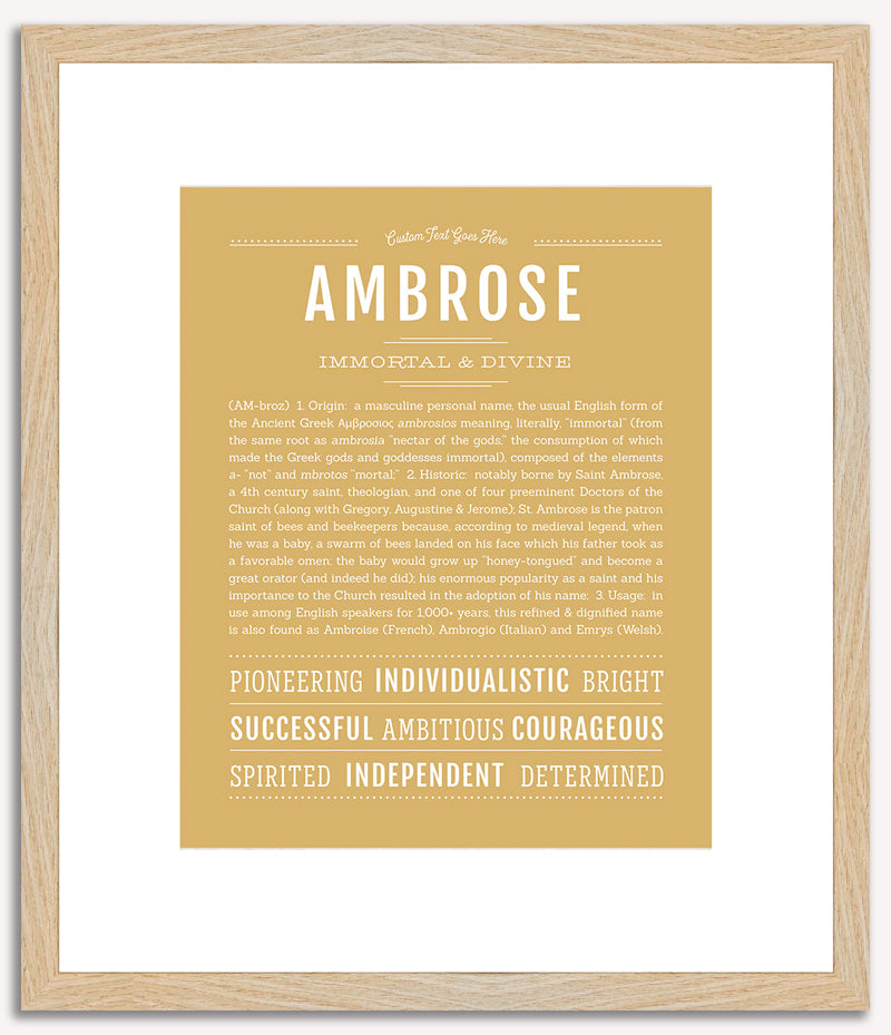 Ambrose | Name Art Print