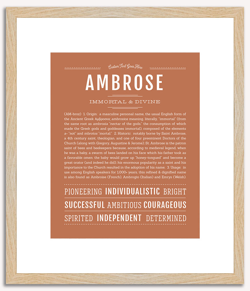 Ambrose | Name Art Print