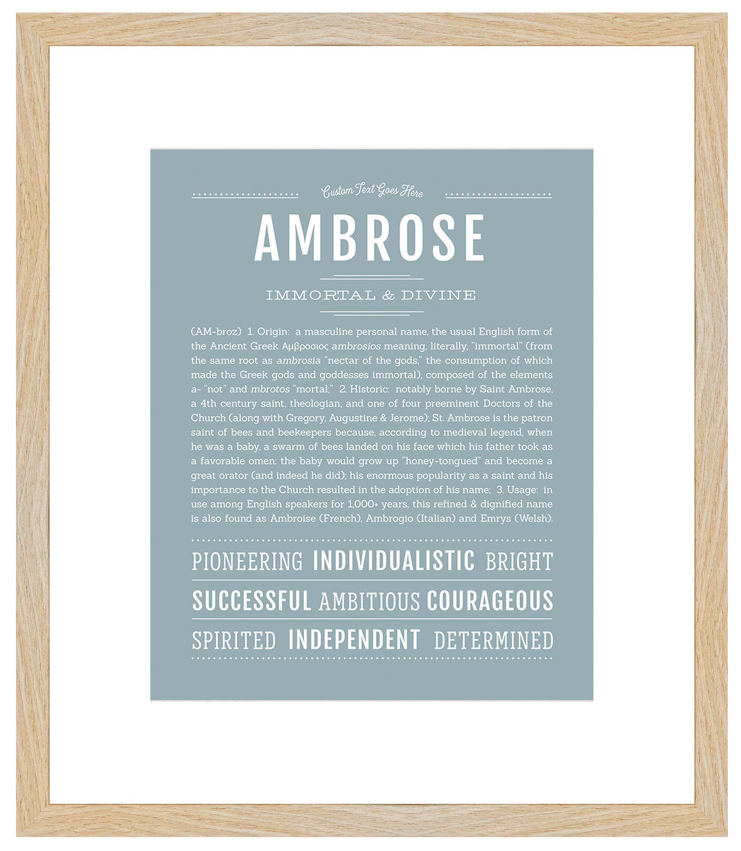 Ambrose | Name Art Print