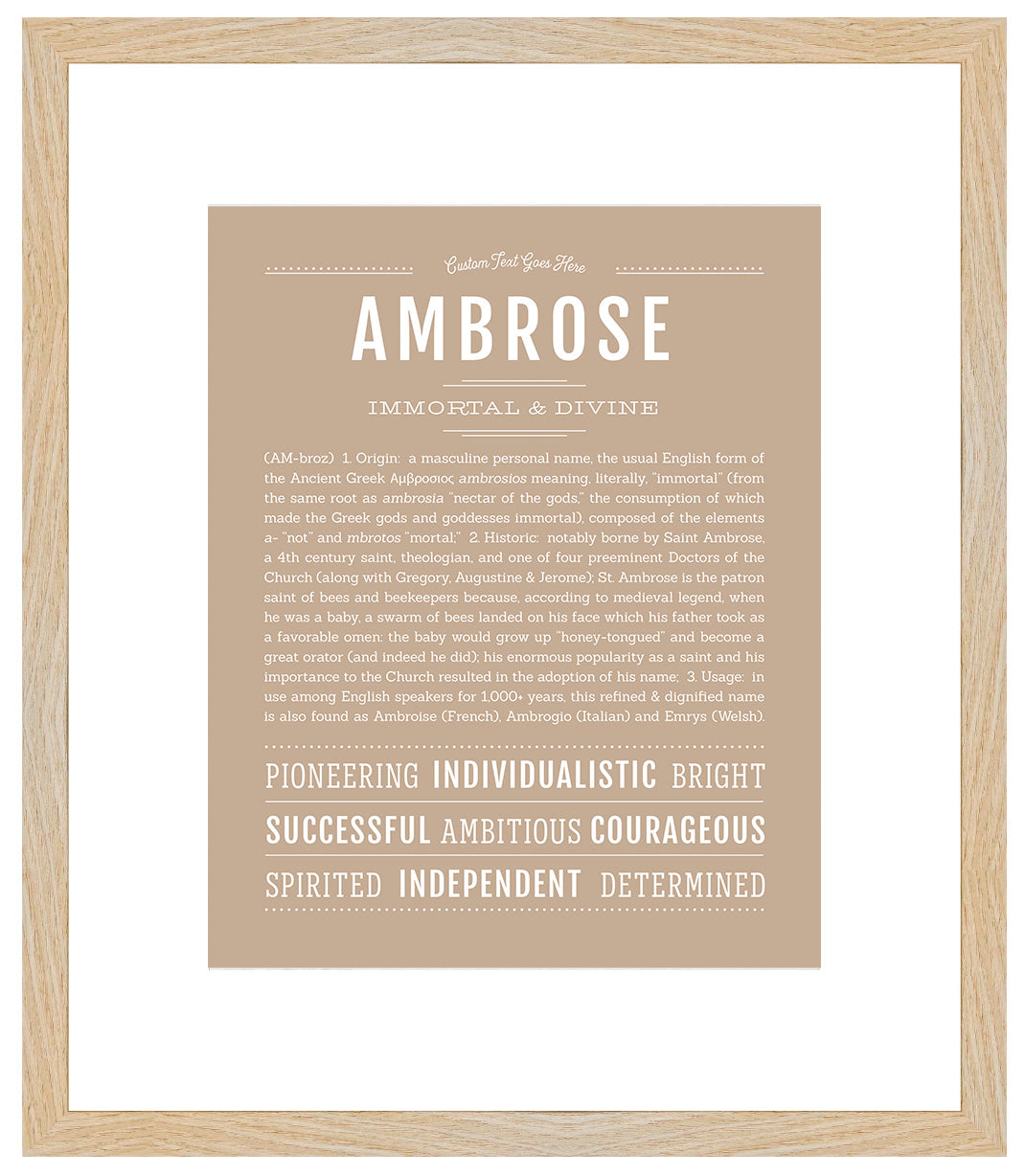 Ambrose | Name Art Print