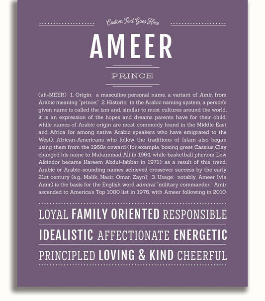 Frame Options | Deep Purple | No Frame