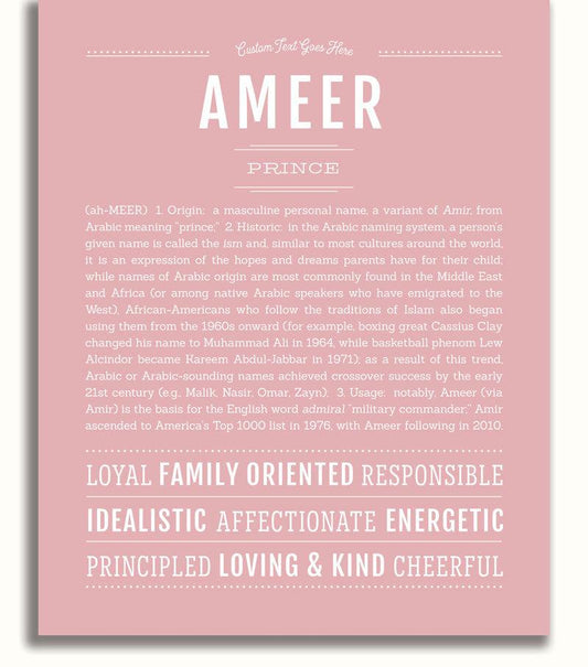 Frame Options | Dusty Rose | No Frame