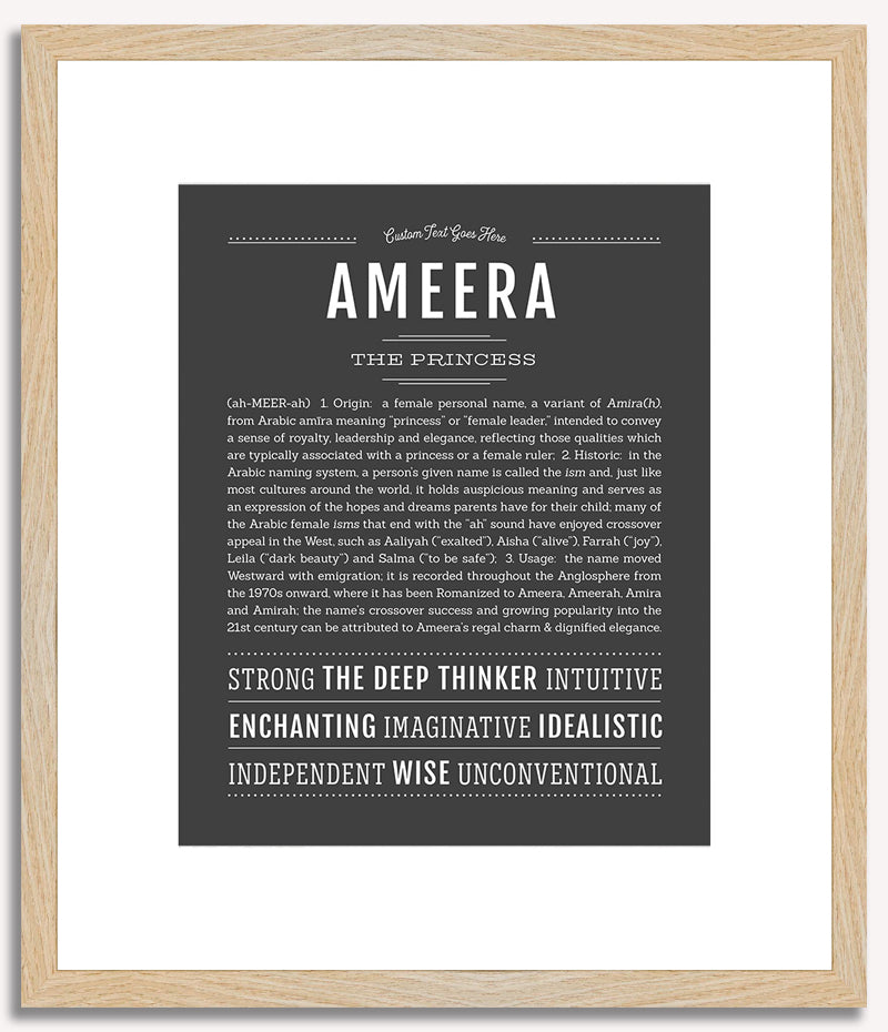 Ameera | Name Art Print