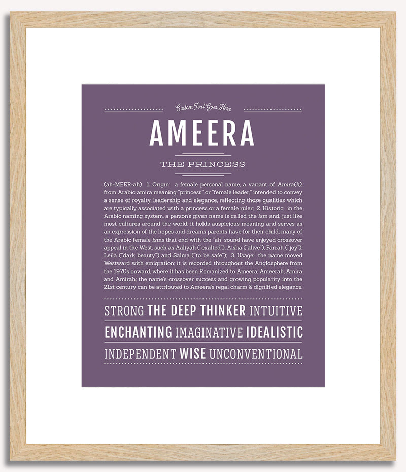 Ameera | Name Art Print