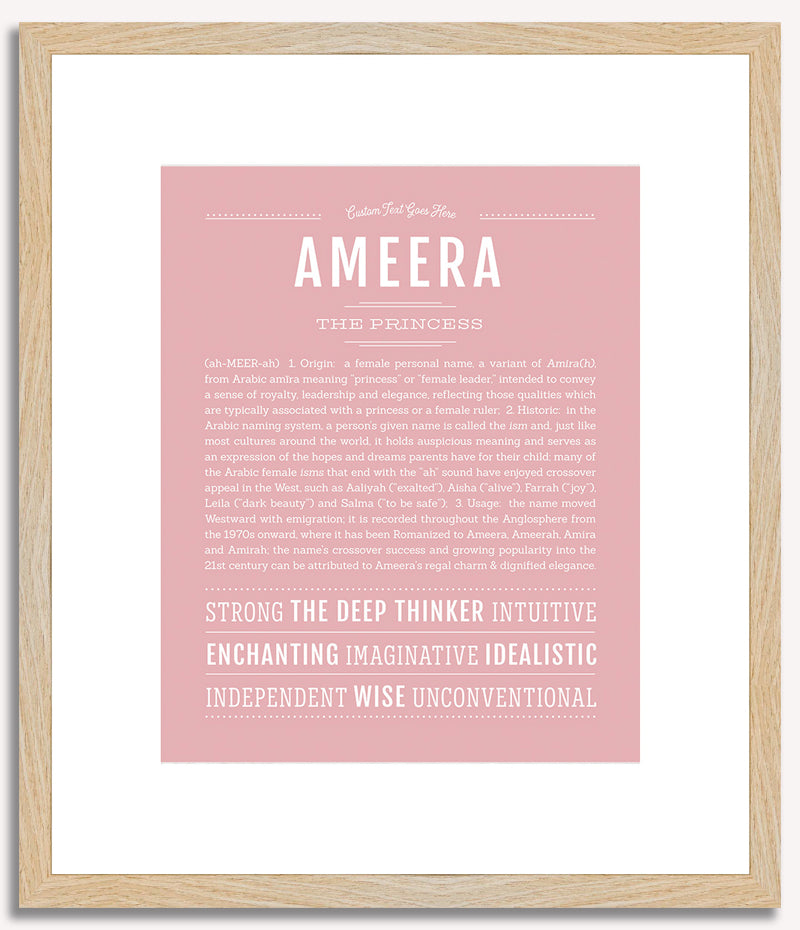 Ameera | Name Art Print