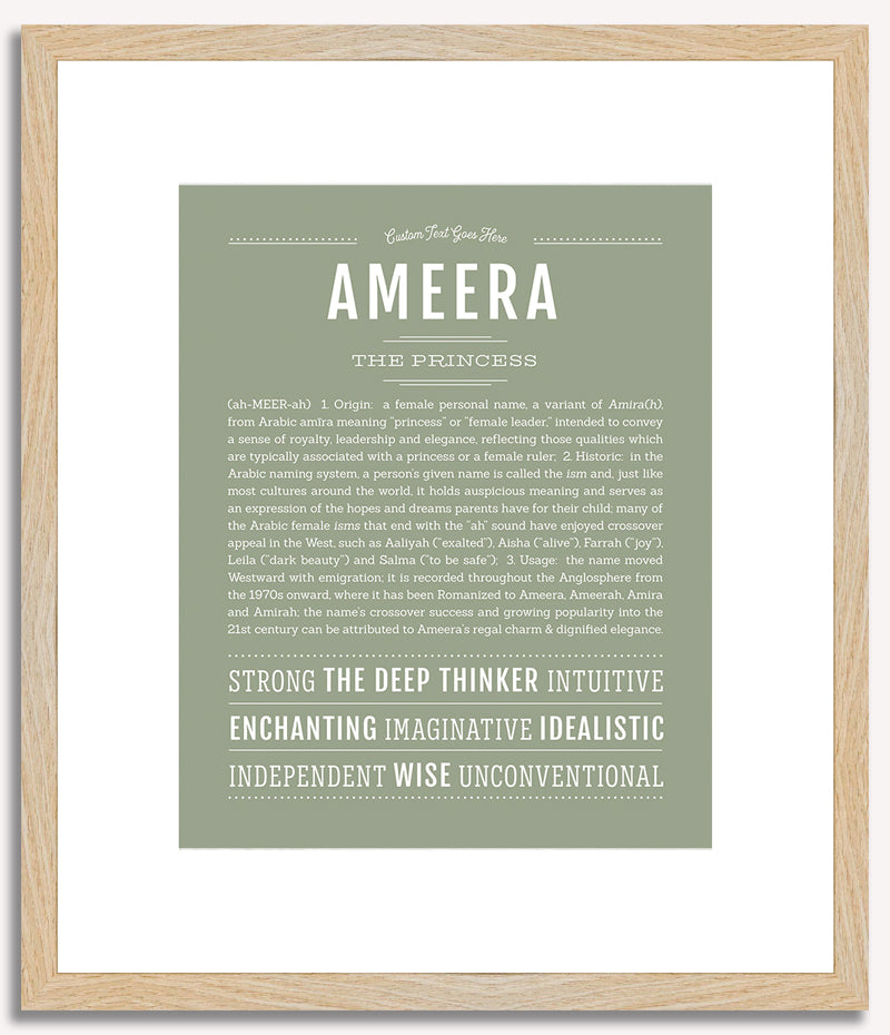 Ameera | Name Art Print