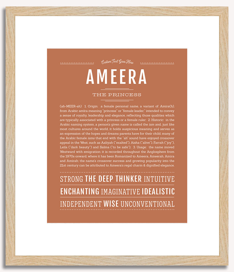 Ameera | Name Art Print