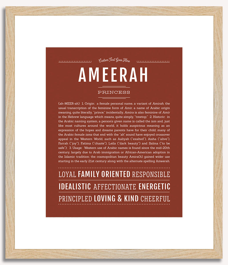 Ameerah | Name Art Print