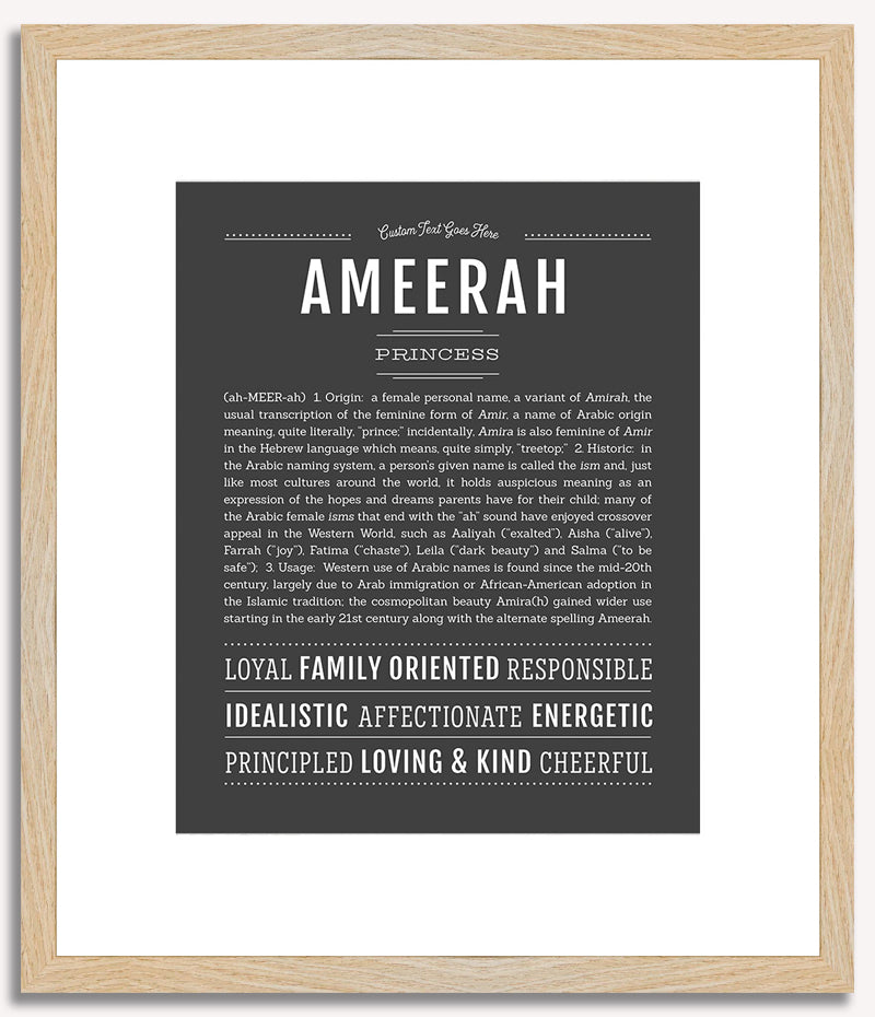 Ameerah | Name Art Print