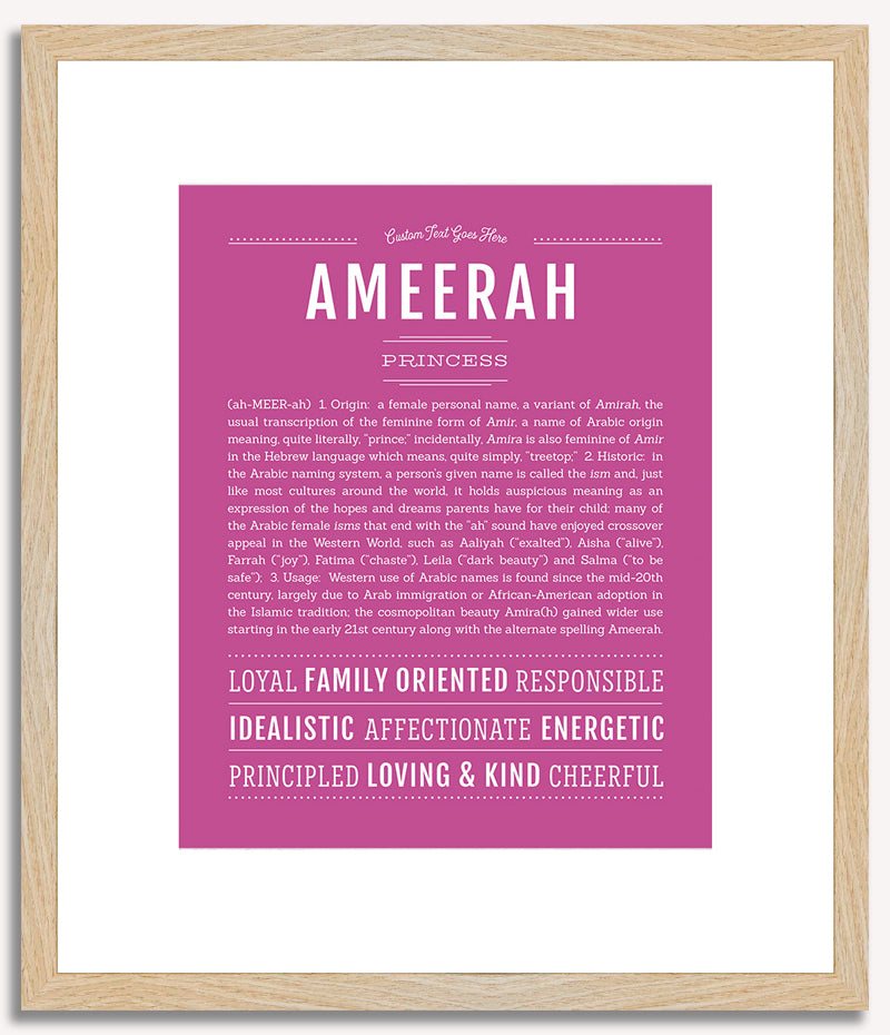 Ameerah | Name Art Print