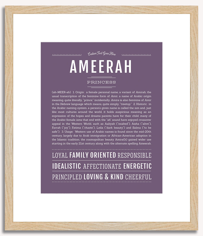 Ameerah | Name Art Print