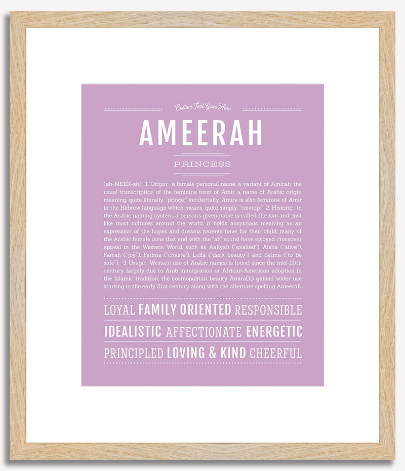 Ameerah | Name Art Print