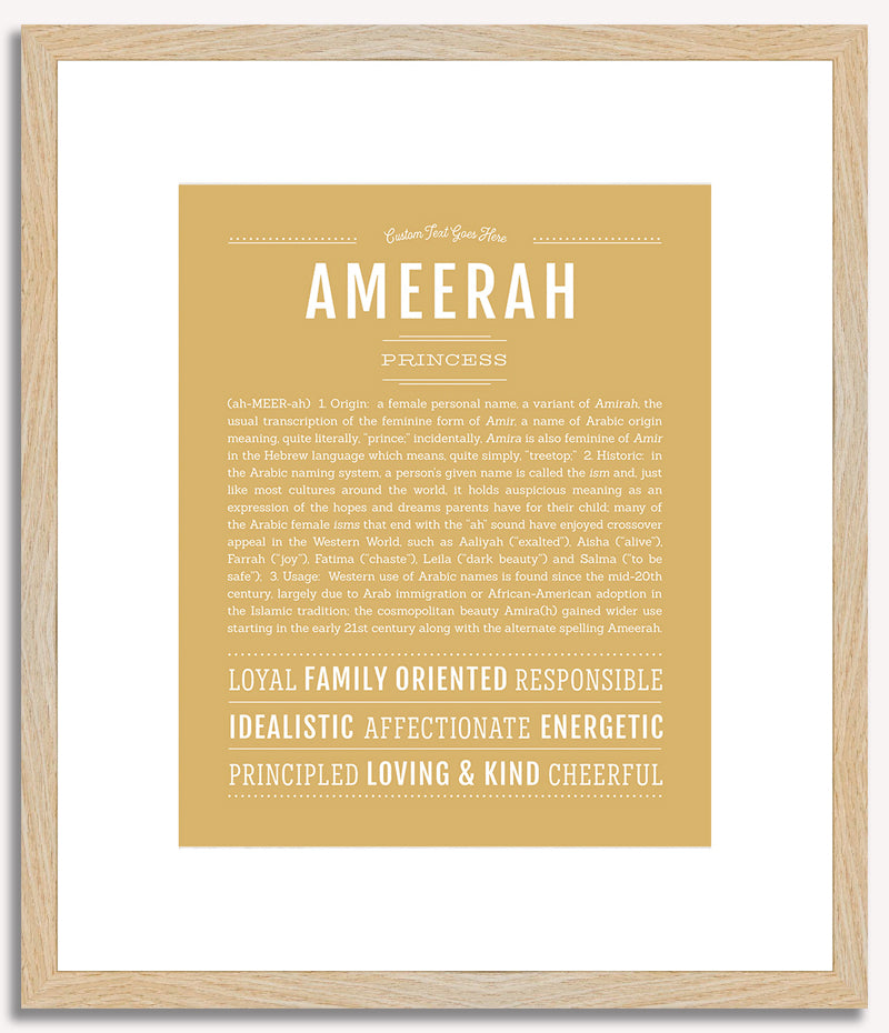 Ameerah | Name Art Print