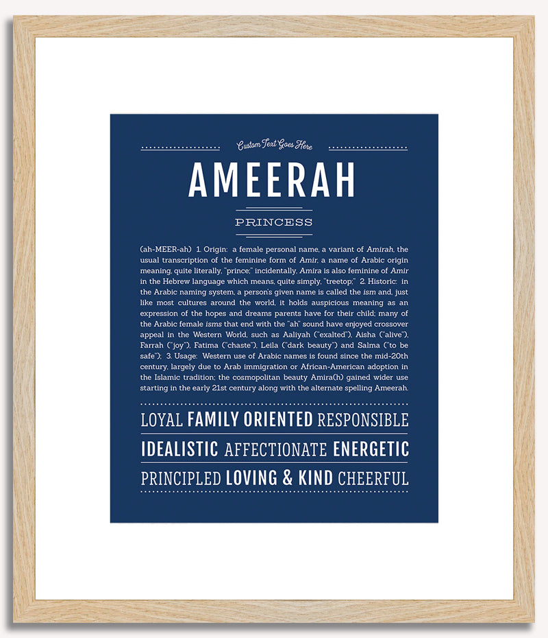 Ameerah | Name Art Print