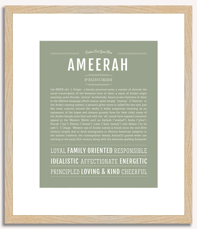 Ameerah | Name Art Print