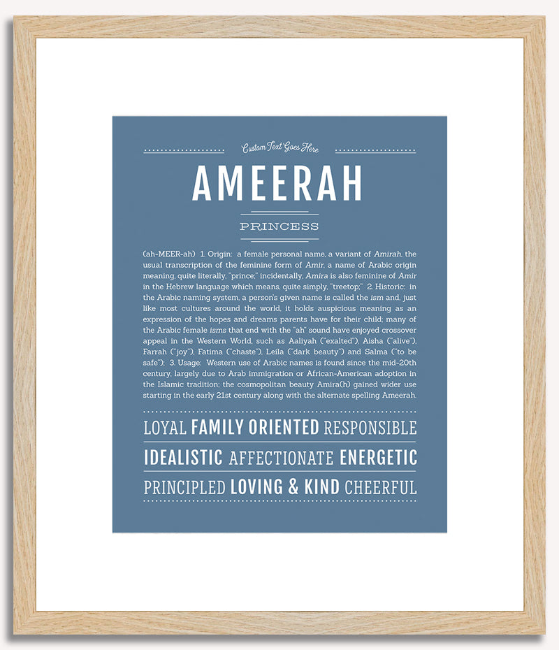 Ameerah | Name Art Print