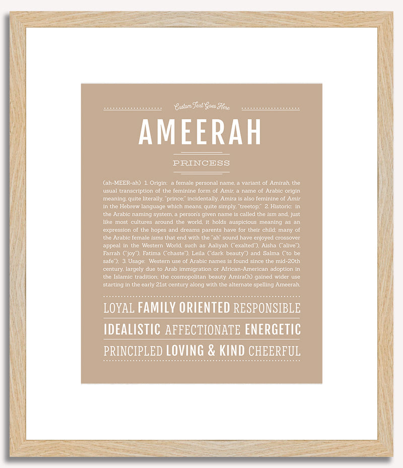 Ameerah | Name Art Print