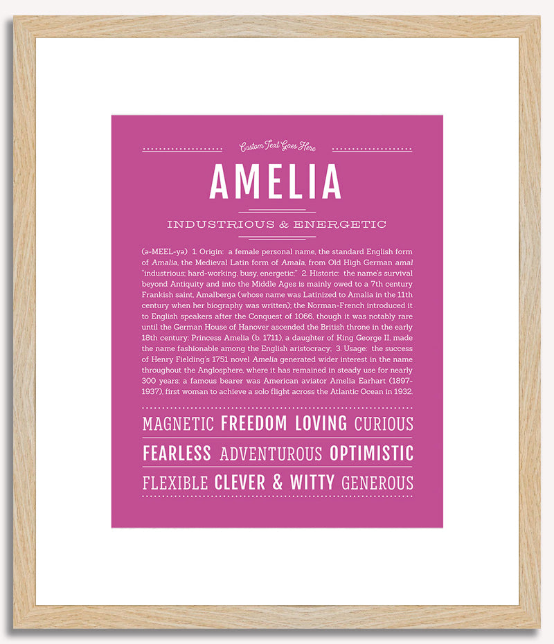 Amelia | Name Art Print