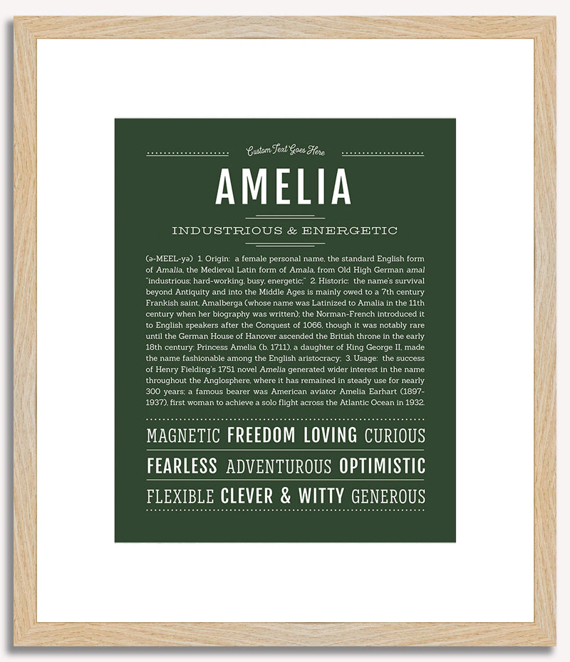 Amelia | Name Art Print