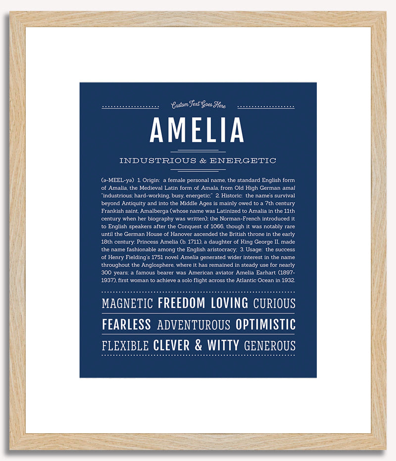 Amelia | Name Art Print