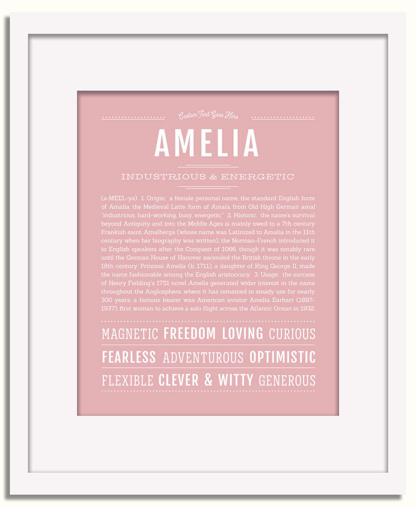 Frame Options | Dusty Rose | White Frame, Matted