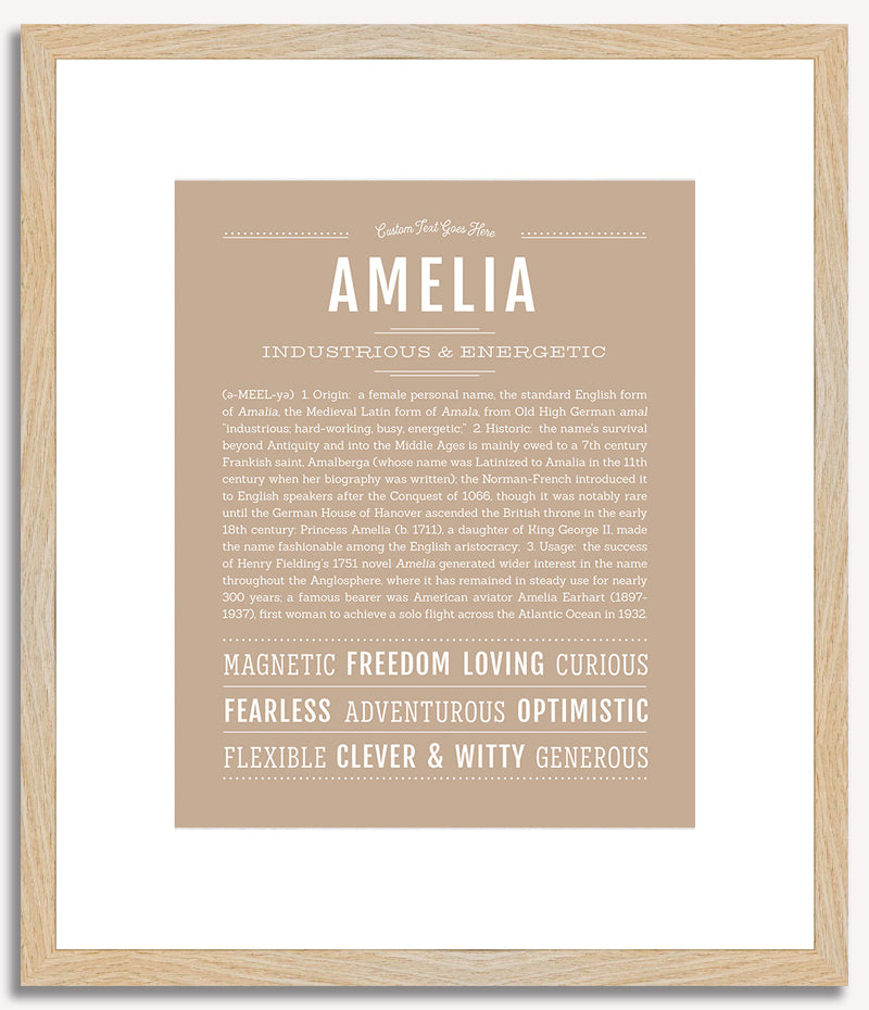 Amelia | Name Art Print